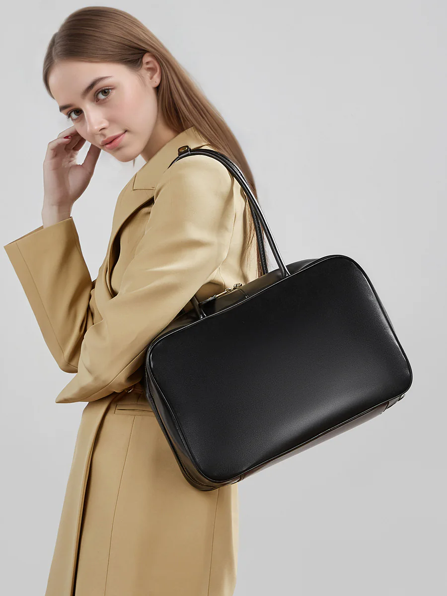 Structured Business Tote — BODA leather handbag manufacturing