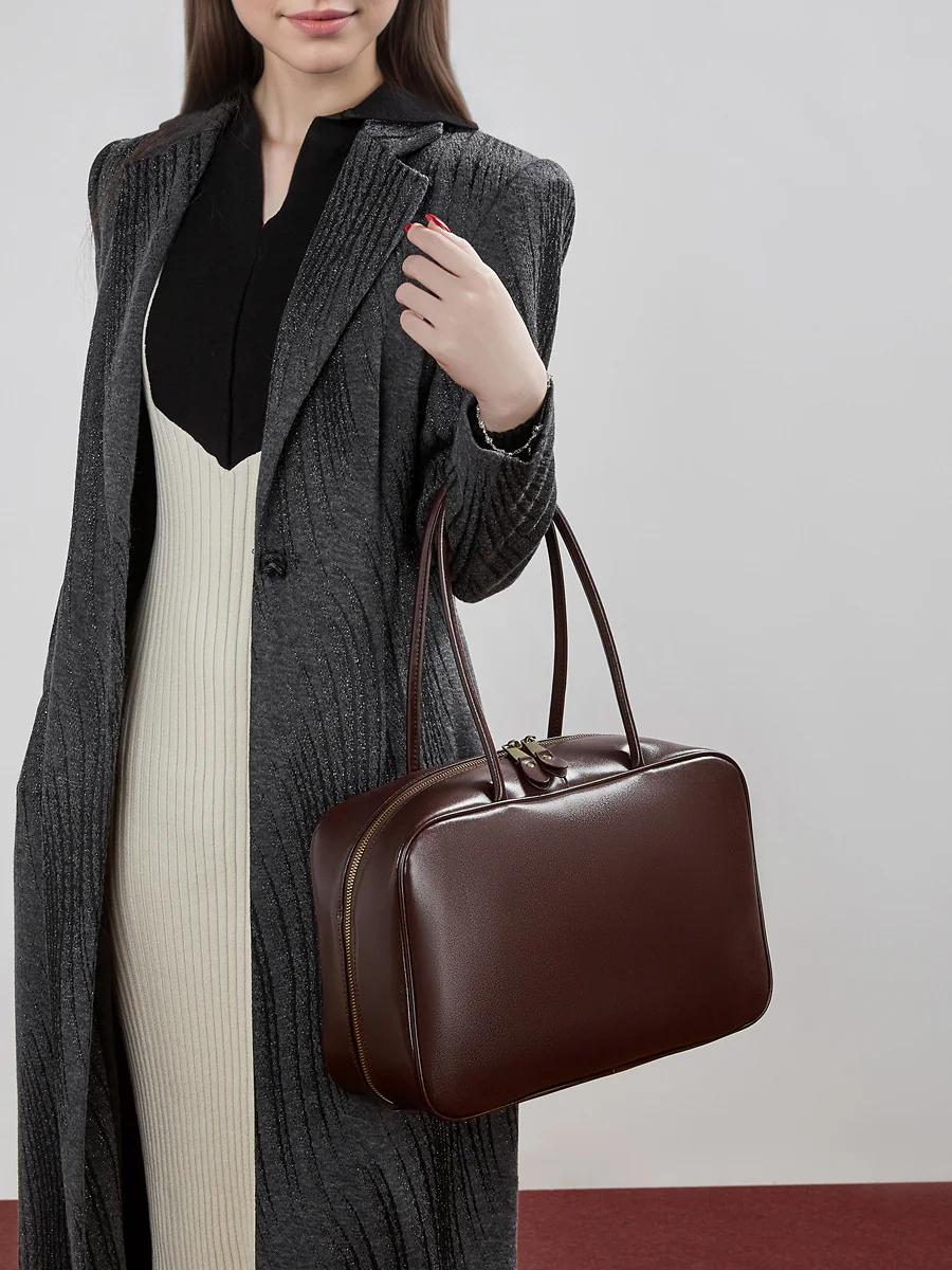 Structured Business Tote — BODA leather handbag manufacturing