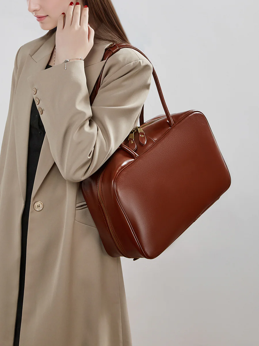 Structured Business Tote — BODA leather handbag manufacturing