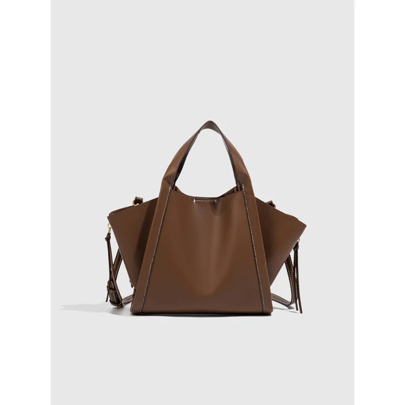 Winged Leather Tote — BODA leather handbag manufacturing