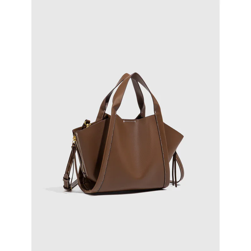 Winged Leather Tote — BODA leather handbag manufacturing