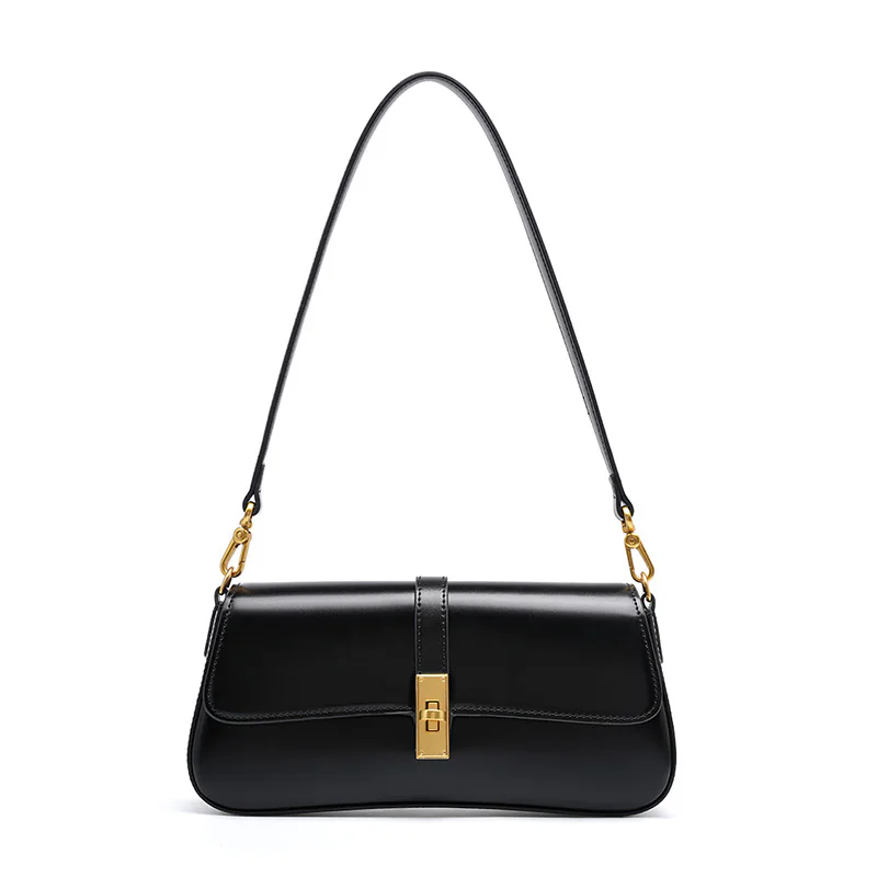 Classic Leather Baguette — BODA leather handbag manufacturing