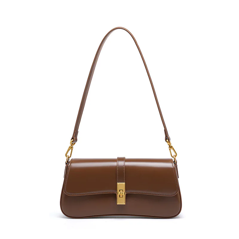 Classic Leather Baguette — BODA leather handbag manufacturing