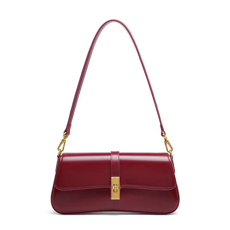 Classic Leather Baguette — BODA leather handbag manufacturing
