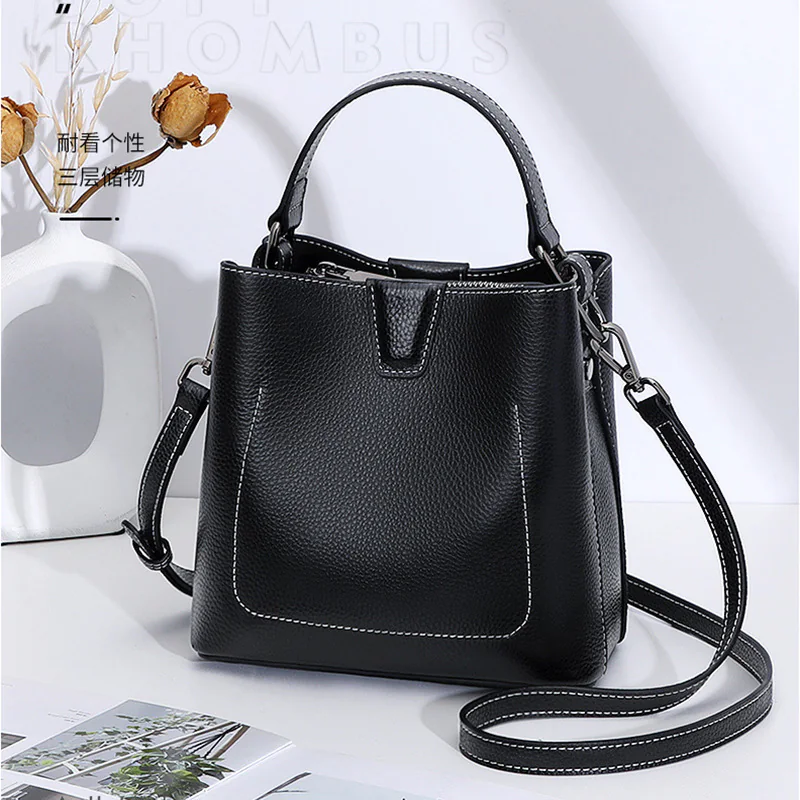 Compact Square Top Handle Bag — BODA leather handbag manufacturing