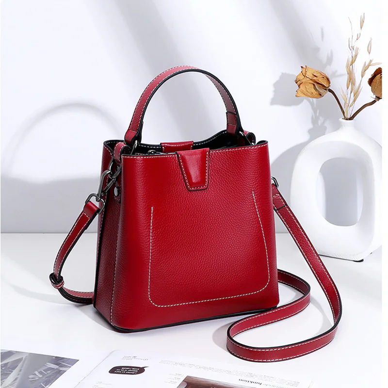 Compact Square Top Handle Bag — BODA leather handbag manufacturing