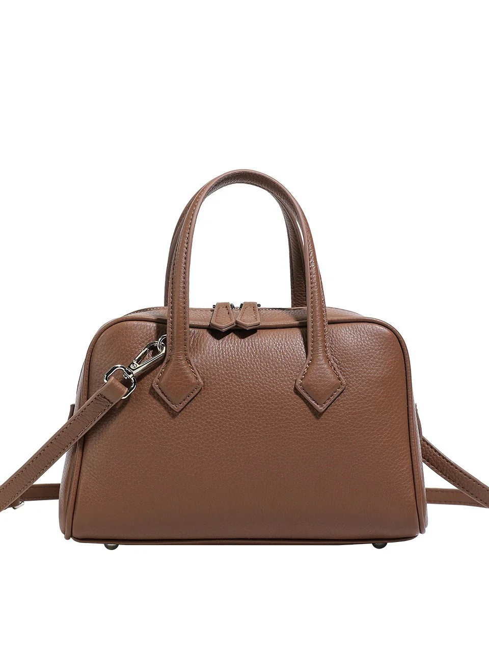 Double-Zip Boston Bag — BODA leather handbag manufacturing