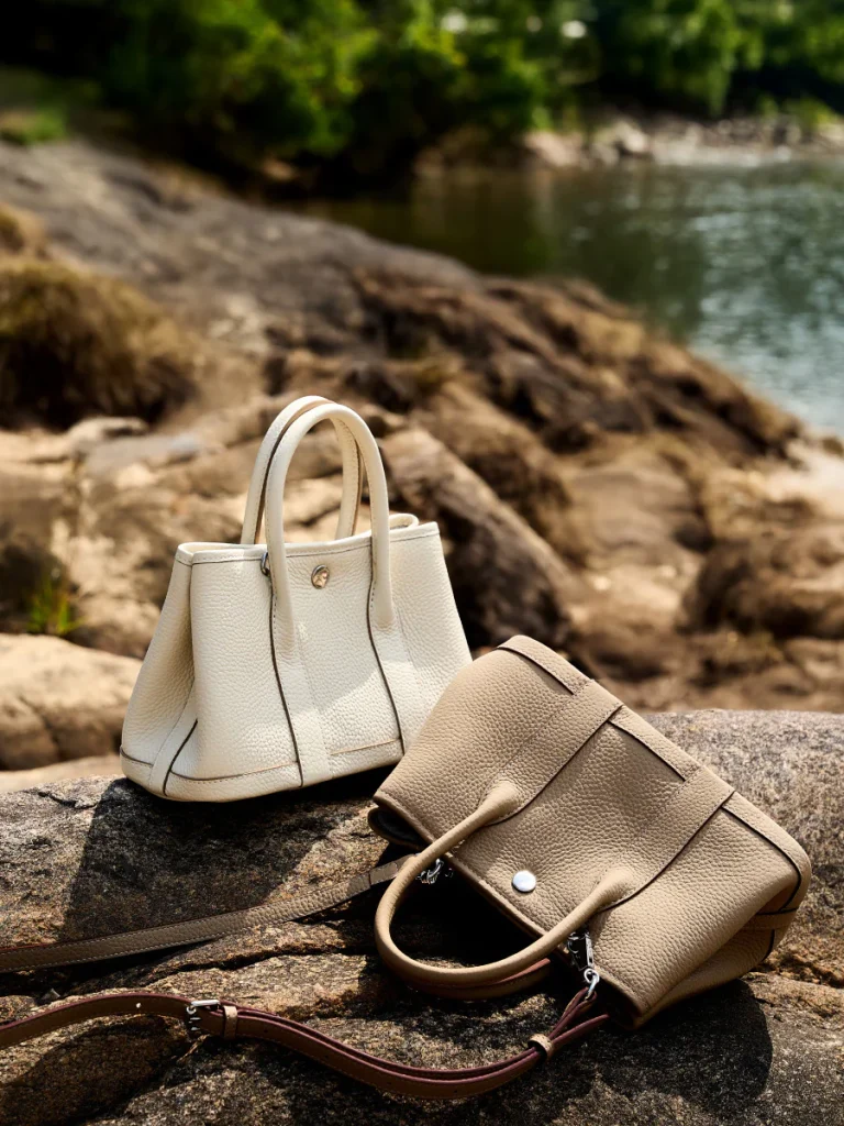 Mini Double-Handle Bag — BODA leather handbag manufacturing