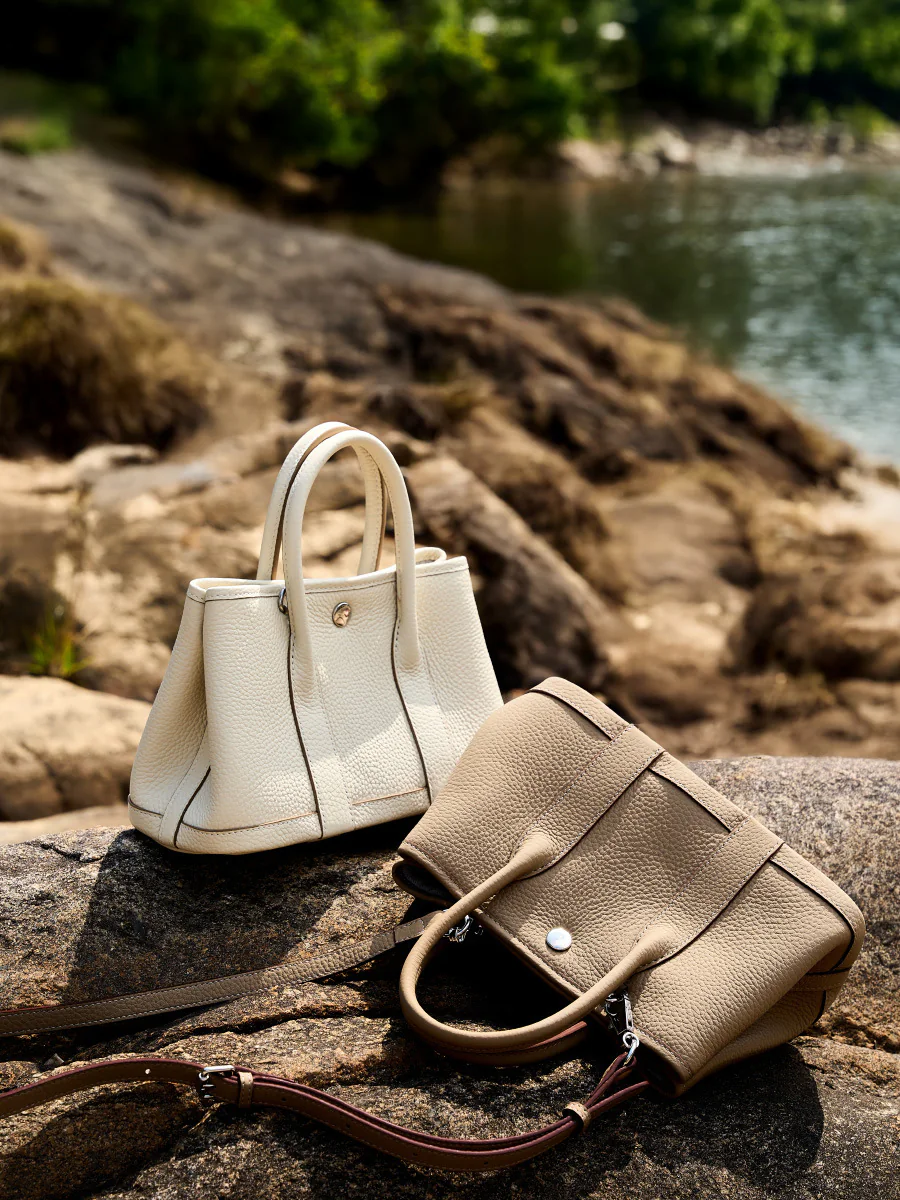Mini Double-Handle Bag — BODA leather handbag manufacturing