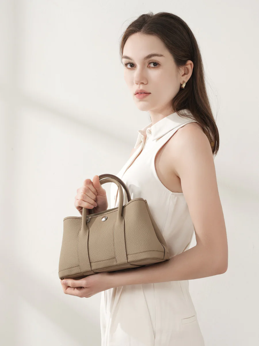 Mini Double-Handle Bag — BODA leather handbag manufacturing