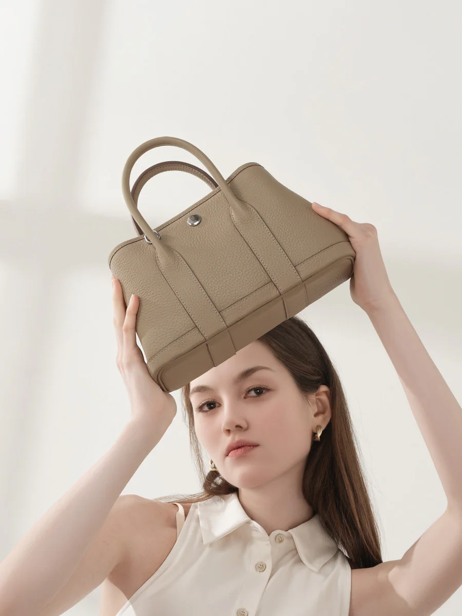 Mini Double-Handle Bag — BODA leather handbag manufacturing